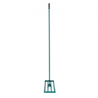 Rastrillo Nivelador de Césped, Herramienta de Nivelación de Césped de 121.9 x 25.4 cm, Nivelador de Césped de Alta Resistencia con Mango Extendido de Acero de 198.1 cm, Rastrillo Nivelador para Ja...