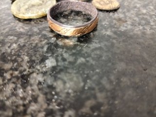Anillo Romano Auténtico Oro y Plata