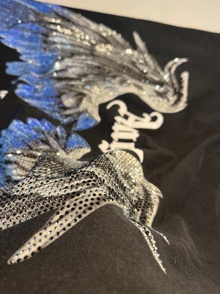 Maglia T-shirt Angel con brillantini