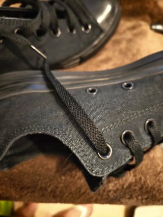 Converse lona negro