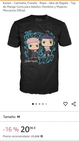 Camiseta Kaisen Funko Talla M