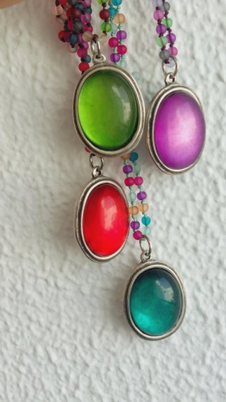Collares verano con colgantes ovalados