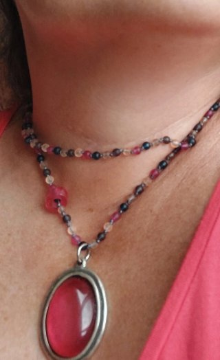 Collares verano con colgantes ovalados