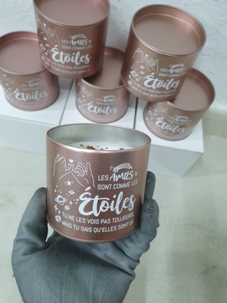 Lote 6 Velas Perfumadas Grandes Metal