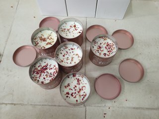 Lote 6 Velas Perfumadas Grandes Metal