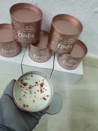 Lote 6 Velas Perfumadas Grandes Metal