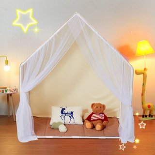 Tienda de Juego para Niños, Tienda para Niños de 1 a 5 Años, Tienda para Niños con Alfombra y Lámpara de Tienda, Tienda para Niños con Ventanas para Interior y Exterior, Tienda Yurt para Niños y N...