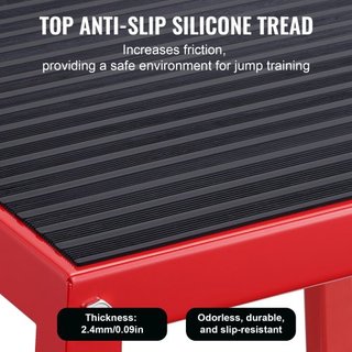 Caja de Salto Pliométrica, Caja Plyo de 18 Pulgadas, Plataforma Pliométrica de Acero y Caja de Agilidad para Saltar, Caja de Ejercicio Antideslizante para Entrenamiento en Casa, Entrenamiento de F...