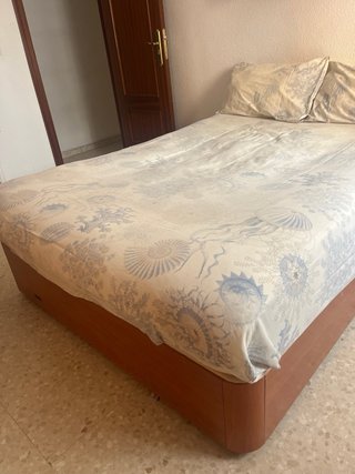 Canapé 135cm Madera y Tela