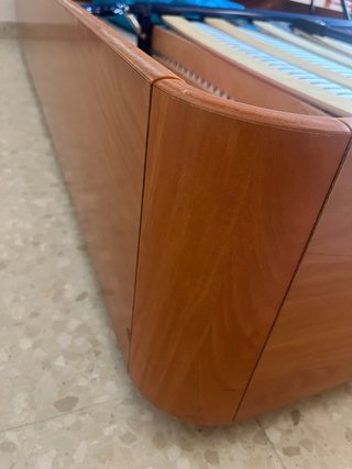 Canapé 135cm Madera y Tela