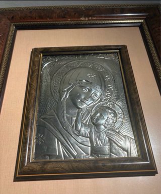 Cuadro Virgen con Niño Grande
