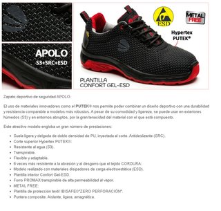 Zapatos Seguridad Adeepi Apolo S3 T42 Metal Free