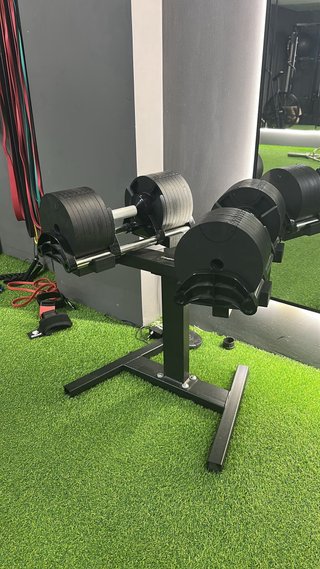 Mancuernas Ajustables 2.5-40kg + Soporte