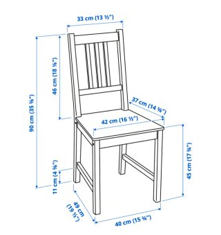 4 Sillas IKEA PINNTORP Madera