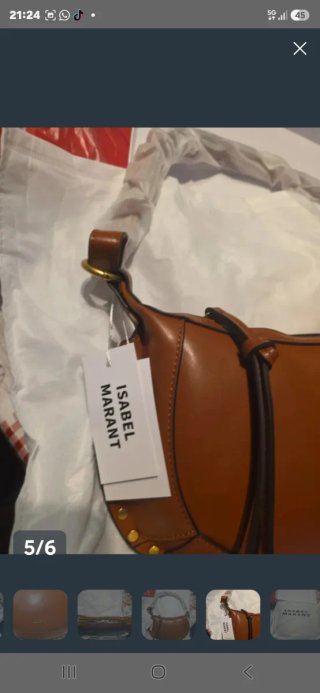 Bolso Marrón  con Tachuelas