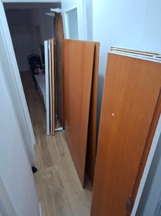 Armario 4 puertas blanco 210x64x187cm