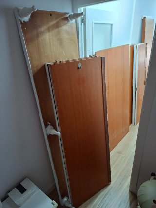 Armario 4 puertas blanco 210x64x187cm