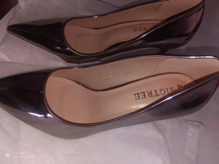 Zapatos de tacón cobre talla 36