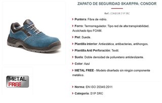 Zapatos de seguridad Adeepi Condor S3 SRC T44