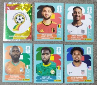 Lote 6 cromos Panini Mundial