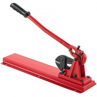 24" Banco Tipo Herramienta de Mano Swager, Capacidad de Corte 3/8" Cortador de Pernos Banco Tipo, Dureza 35-45HRC Herramienta de Crimpado Banco Cable de Cuerda, Máquina de Swaging Roja para Swagin...