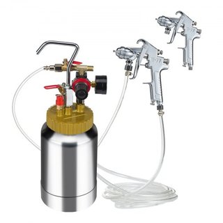 Tanque de Presión para Pintura en Spray, 2L/0.5gal Tanque de Presión de Pintura de Aire Ligero, Pistola de Pintura en Spray de Boquilla de 1.8mm con Mangueras de 3m para Decoración del Hogar, Arqu...