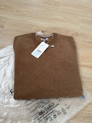 Maglione Uomo Falconeri Puro Cashmere Marrone L