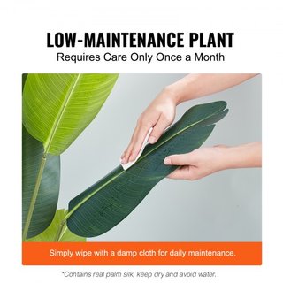 Árbol Artificial de Aves del Paraíso, Planta Falsa de 1.5m de Altura, Material PE y Protección Antivuelco, Planta de Bajo Mantenimiento, Árbol Falso Verde Realista para Decoración de Hogar, Oficin...
