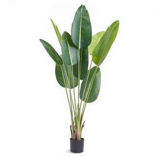 Árbol Artificial de Aves del Paraíso, Planta Falsa de 1.5m de Altura, Material PE y Protección Antivuelco, Planta de Bajo Mantenimiento, Árbol Falso Verde Realista para Decoración de Hogar, Oficin...