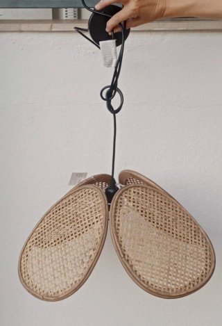 Lámpara de Techo Ratán Flor