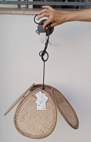Lámpara de Techo Ratán Flor