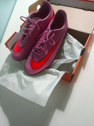 Zapatillas Nike Mercurial Rosa y Rojo