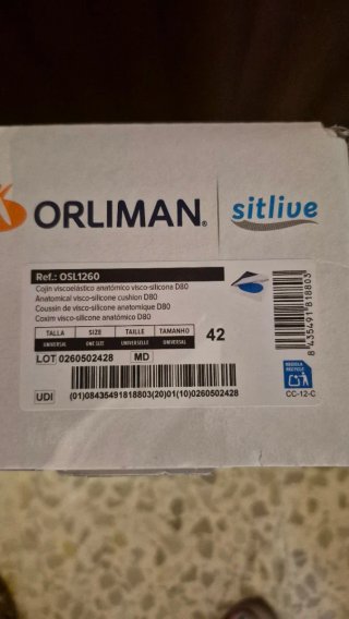 Cojín antiescaras Orliman nuevo 42cm