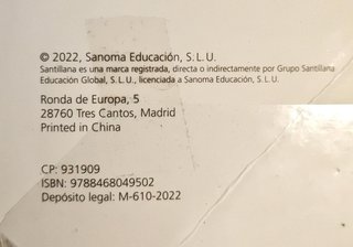 3ESO LENGUA Y LITERATURA CM SANTILLANA