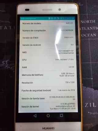 Huawei P8 Lite Plata/Blanco