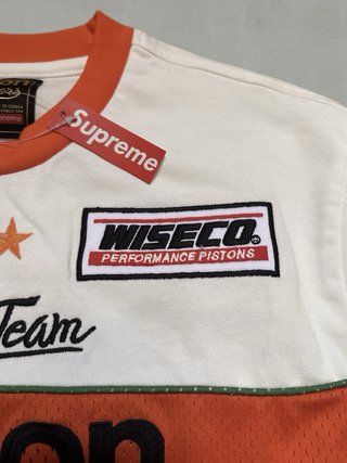 Camiseta Supreme x Vanson Manga Larga Blanca S