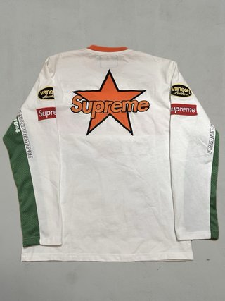 Camiseta Supreme x Vanson Manga Larga Blanca S