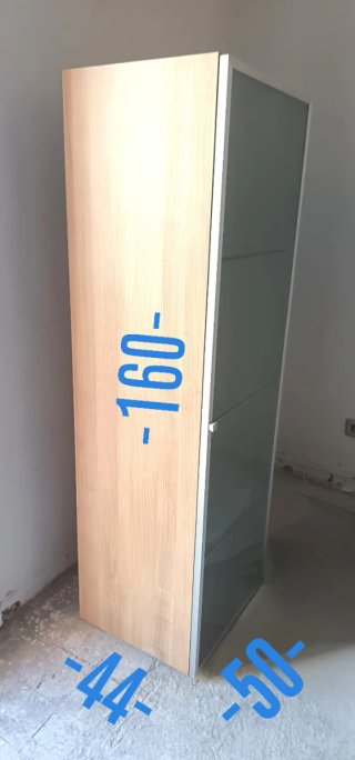 Vitrina madera y cristal