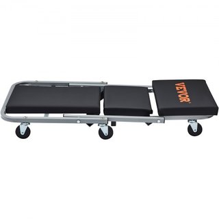 Z-Creeper Seat, 2 en 1 Rodante Plegable Car Creeper/Taburete, Capacidad de 300 lbs Mecánico Creeper, Creeper de Perfil Bajo con 6 ruedas para Garaje, Taller, Reparación de Autos, Acostarse o Senta...