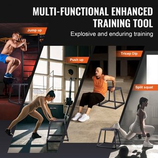 Caja de Salto Pliométrica, Caja Plyo de 18 Pulgadas, Plataforma Pliométrica de Acero y Caja de Agilidad para Saltar, Caja de Ejercicio Antideslizante para Entrenamiento en Casa, Entrenamiento de F...