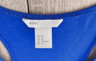 Top H&M azul klein Talla M