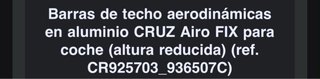 Barras de techo CRUZ Airo T + kit pies cerradura
