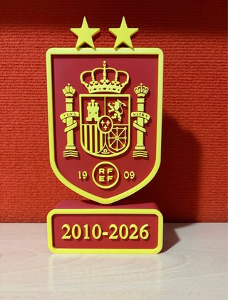 Escudo España Campeones del Mundo 2026 y 2010