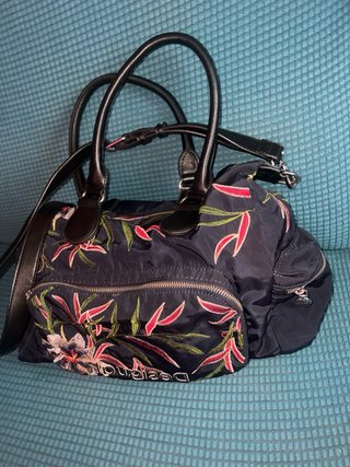 Bolso Desigual floral azul multicolor