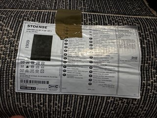 Alfombra IKEA Stoense 200x300cm Gris Oscuro