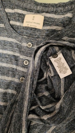 Camiseta de algodón gris Tallas grandes 48/50
