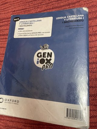 Lengua castellana y literatura I. Libro del est...