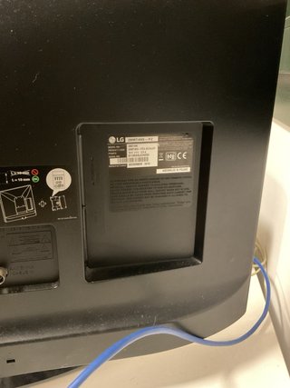 Televisión LG Negra