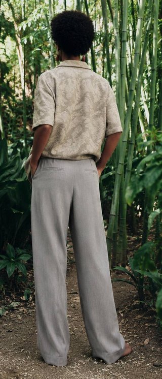 Camisa crochet texturizada