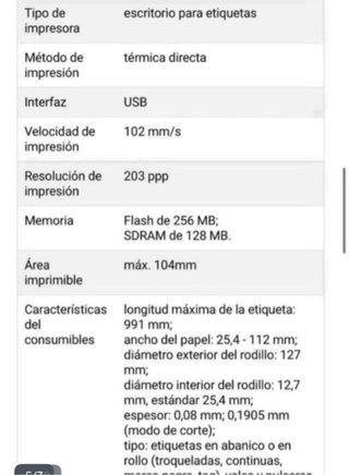 Impresora Térmica Zebra ZD220